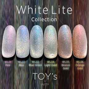 TOY's x INITY White Light Magnetic Gel Collection (Full 6pc set/Individual bottles)