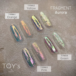 TOY's x INITY Fragment Flakes - Colours: 4 aurora & 4 metallic (Full 8 Colour Set/Individual Jars)