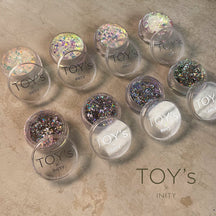 TOY's x INITY Fragment Flakes - Colours: 4 aurora & 4 metallic (Full 8 Colour Set/Individual Jars)