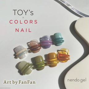 TOY's x "COLORS NAIL" Nendo 3D Gel - 12 colours (Full 12pc Set/Individual Pots)