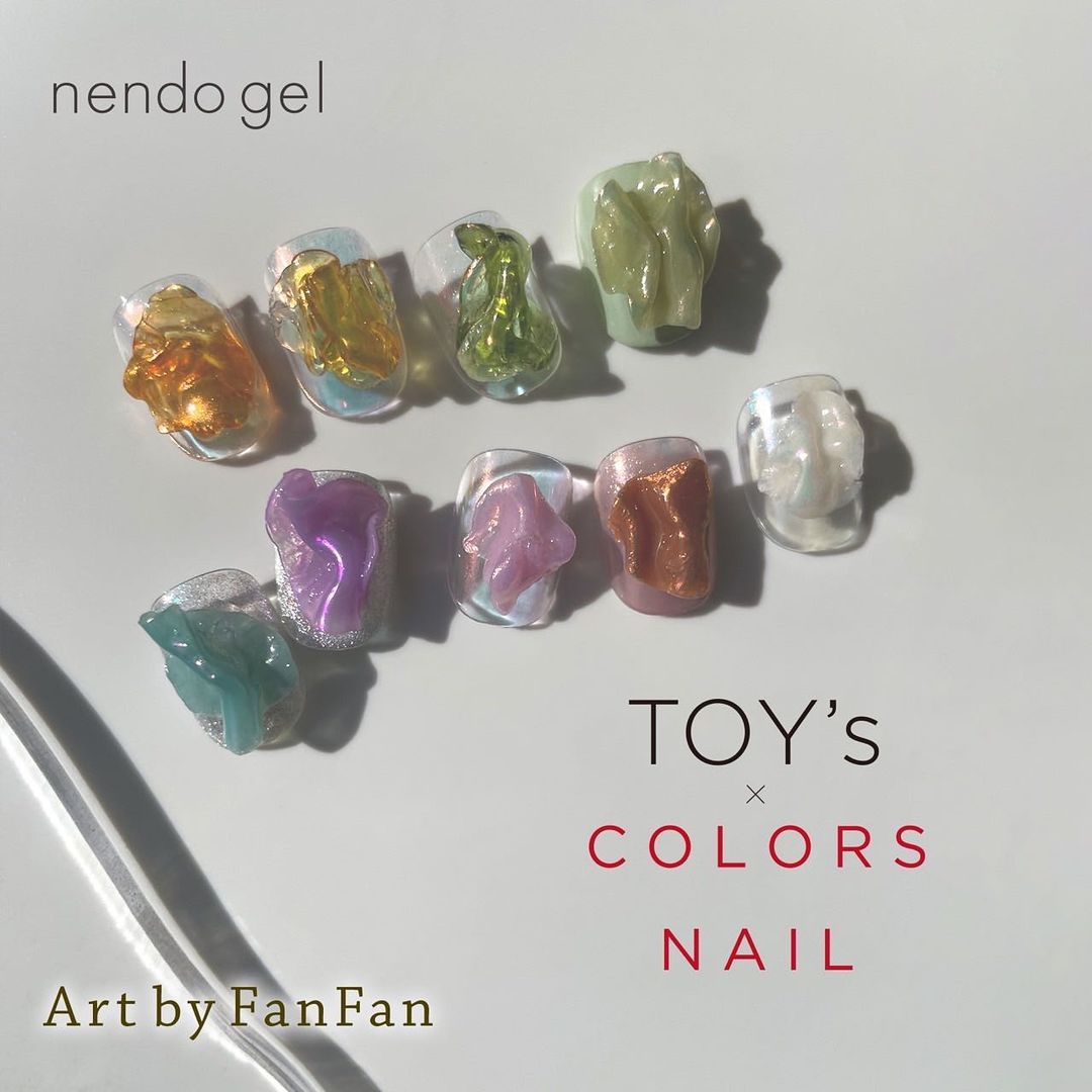 TOY's x "COLORS NAIL" Nendo 3D Gel - 12 colours (Full 12pc Set/Individual Pots)