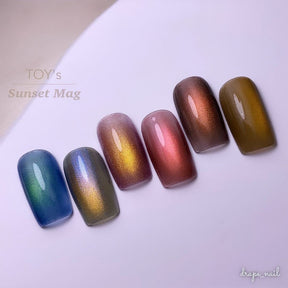 TOY's x INITY Sunset Mag (Magnetic Gel) Collection - Full 6pc set/Individual bottles