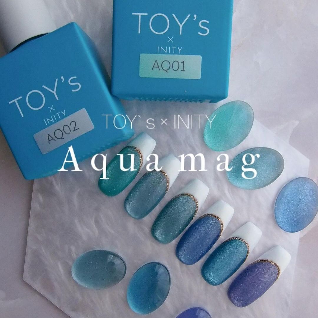 TOY's x INITY Aqua Mag (Magnetic Gel) Collection - Full 6pc set/Individual bottles