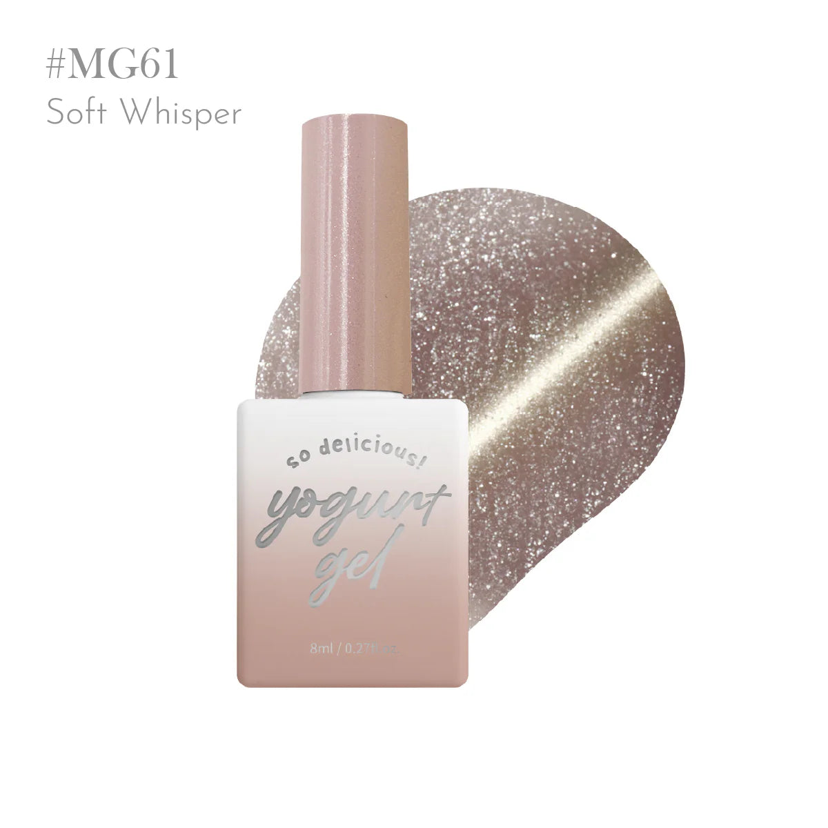 Yogurt Nail Korea Lingerie Magnetic Cat Eye Glitter Gel - Full 8pc Collection/Individual Bottles