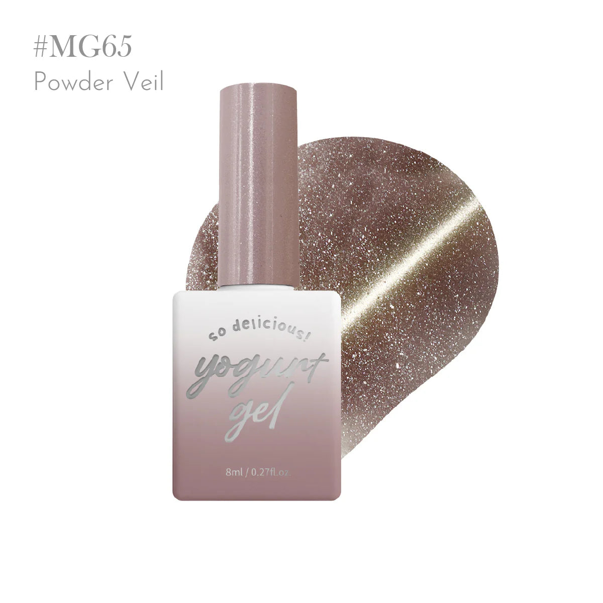 Yogurt Nail Korea Lingerie Magnetic Cat Eye Glitter Gel - Full 8pc Collection/Individual Bottles