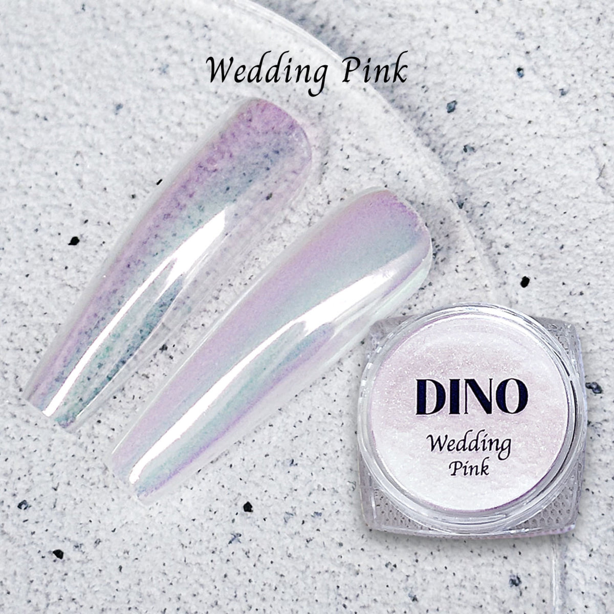 DINO It's Nail O'Clock Chrome Powder - Wedding Pink