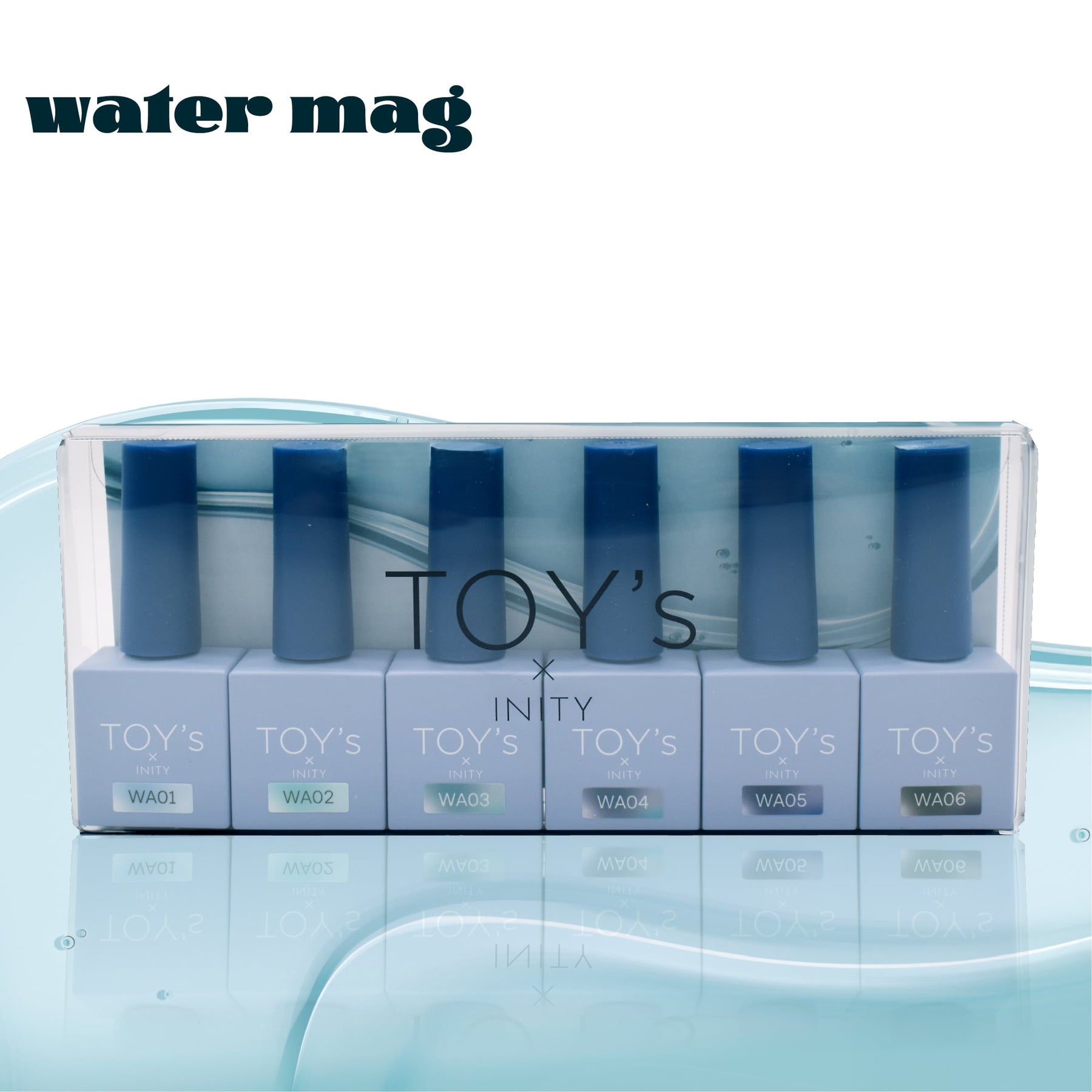 TOY's x INITY Water Mag (Magnetic Gel) Collection - Full 6pc set/Individual bottles