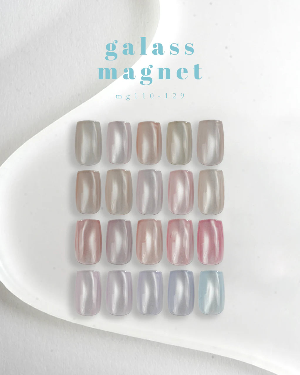 énoi gálass (Glass) Magnet Gel Collection - full 20pc set/individual pots (mg110-129)