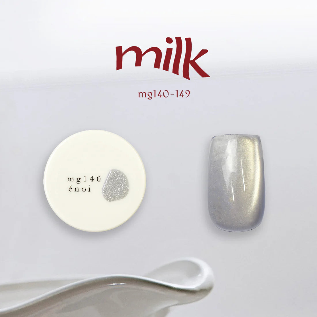 (NEW UPDATE) énoi 'milk' Magnetic Gel Series - full 20pc set/10pc sets/individual pots (mg130-149)
