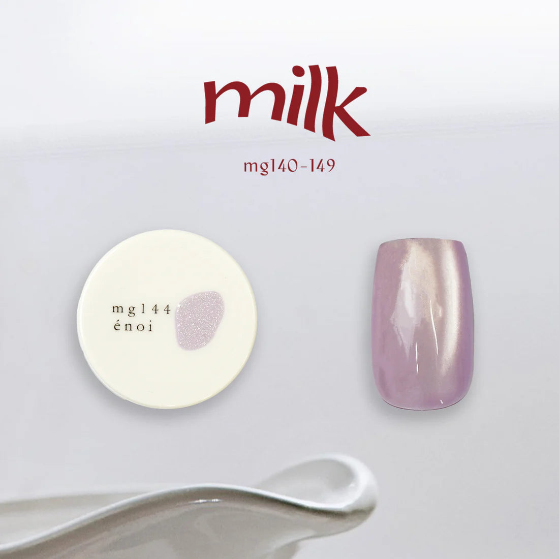 (NEW UPDATE) énoi 'milk' Magnetic Gel Series - full 20pc set/10pc sets/individual pots (mg130-149)