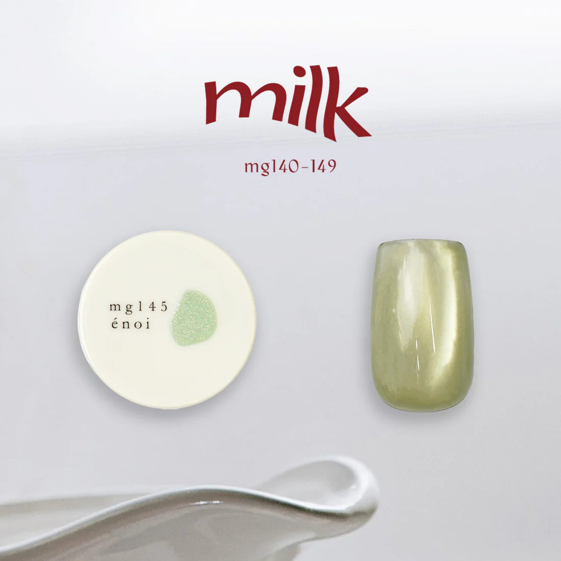 (NEW UPDATE) énoi 'milk' Magnetic Gel Series - full 20pc set/10pc sets/individual pots (mg130-149)