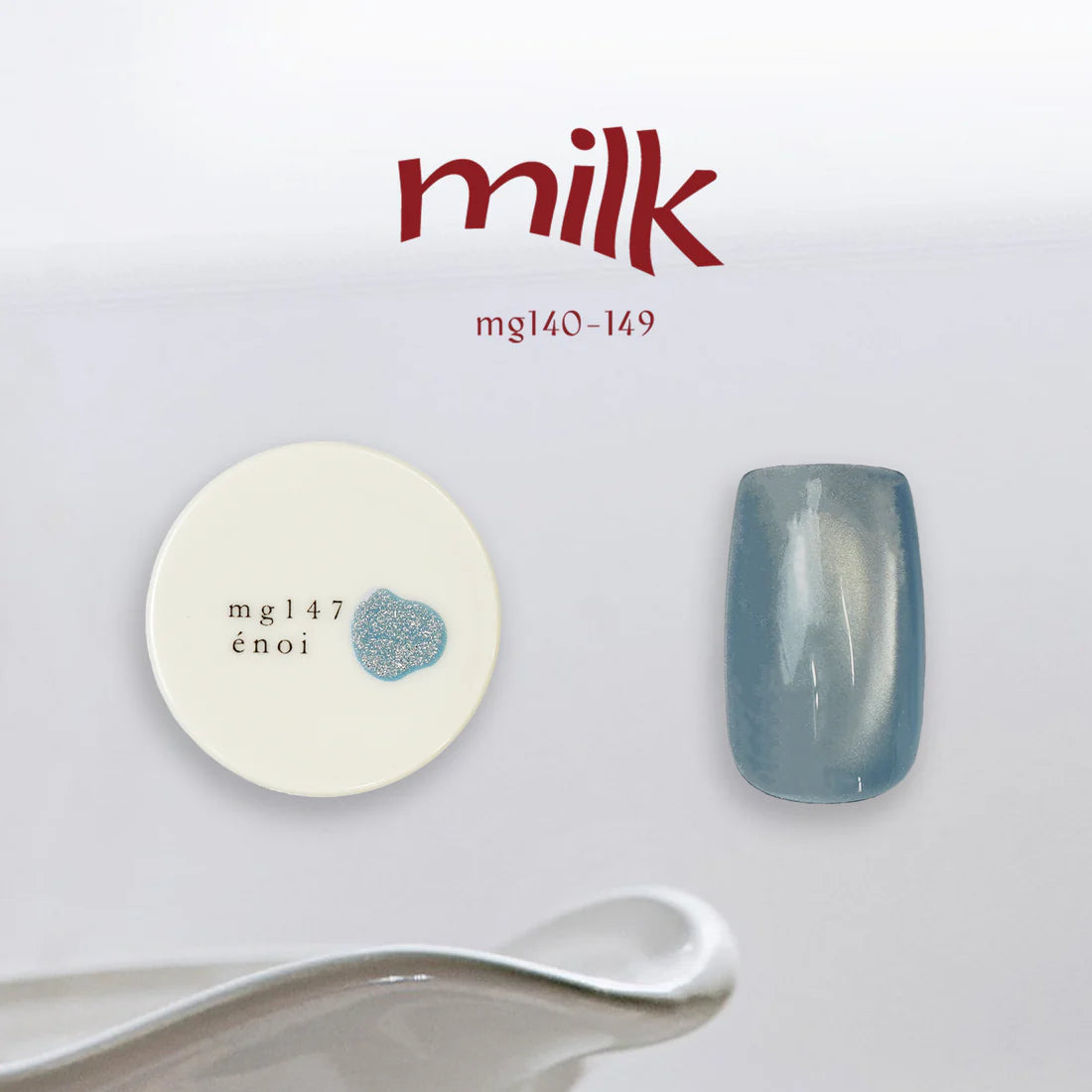 (NEW UPDATE) énoi 'milk' Magnetic Gel Series - full 20pc set/10pc sets/individual pots (mg130-149)
