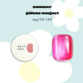 énoi summer gálass (Glass) Magnet Gel Collection - full 20pc set/individual pots (mg150-169)