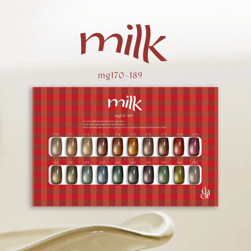 énoi 'milk' Magnetic Gel Series - full 20pc set/individual pots (mg171-189)
