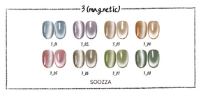 SOOZZA Milk Tea 3 Series Magnetic Gel Collection - Full 8pc Set/Individual Bottles