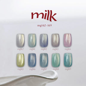(NEW UPDATE) énoi 'milk' Magnetic Gel Series - full 20pc set/10pc sets/individual pots (mg130-149)