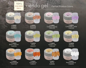 TOY's x "COLORS NAIL" Nendo 3D Gel - 12 colours (Full 12pc Set/Individual Pots)