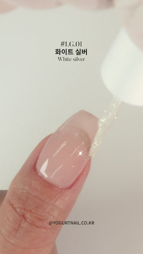 Yogurt Nail Korea Magic Glitter/Chrome Liners - 6 colour set