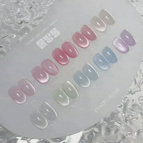 Yogurt Nail Korea Bubble Magnetic Cat Eye Glitter Gel - Full 10pc Collection/Individual Bottles