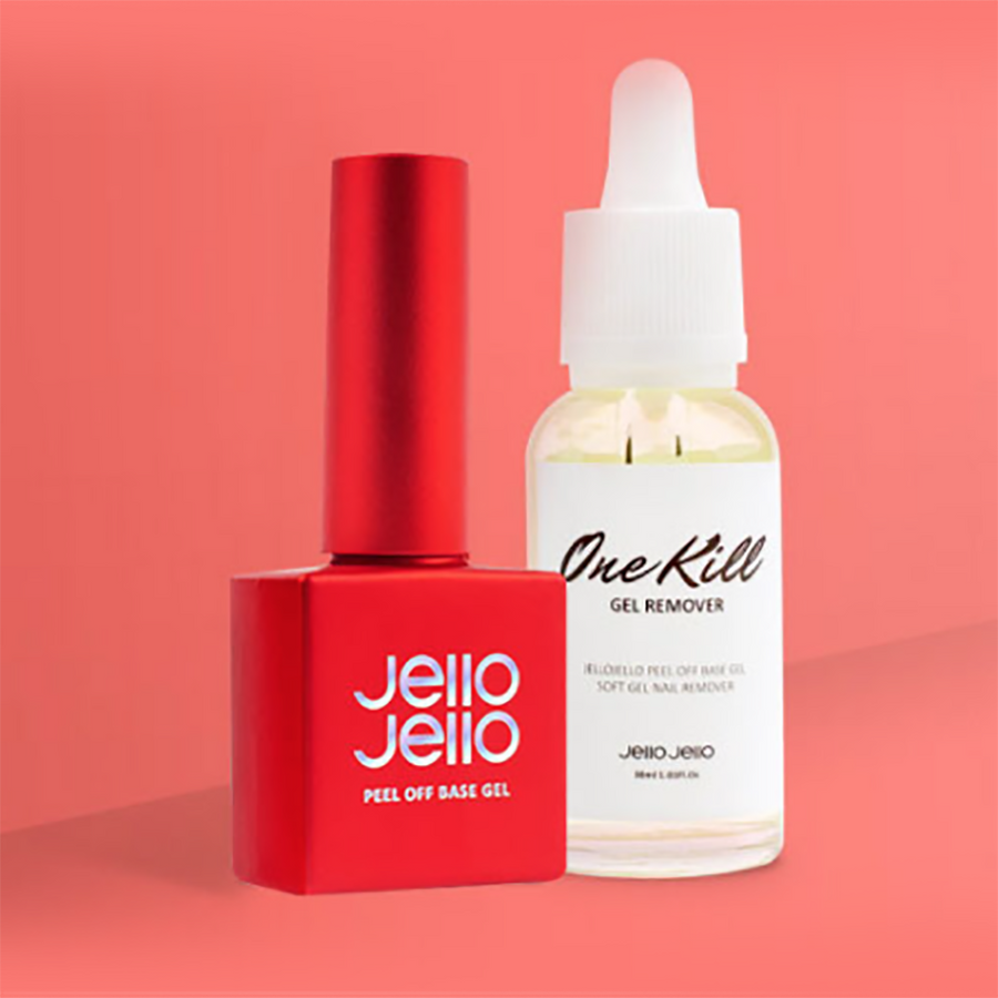 [IN STOCK] JELLO JELLO One Kill Peel Off Set (Peel Off Base + One Kill Gel Remover) - option for extra One Kill Remover included