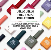 [PRE-ORDER ONLY] JELLO JELLO Full 175pc Collection (76 Colour Gels, 42 Syrup Gels, 12 Neon Gels, 31 Glitter Gels, 14 Velvet Gels)