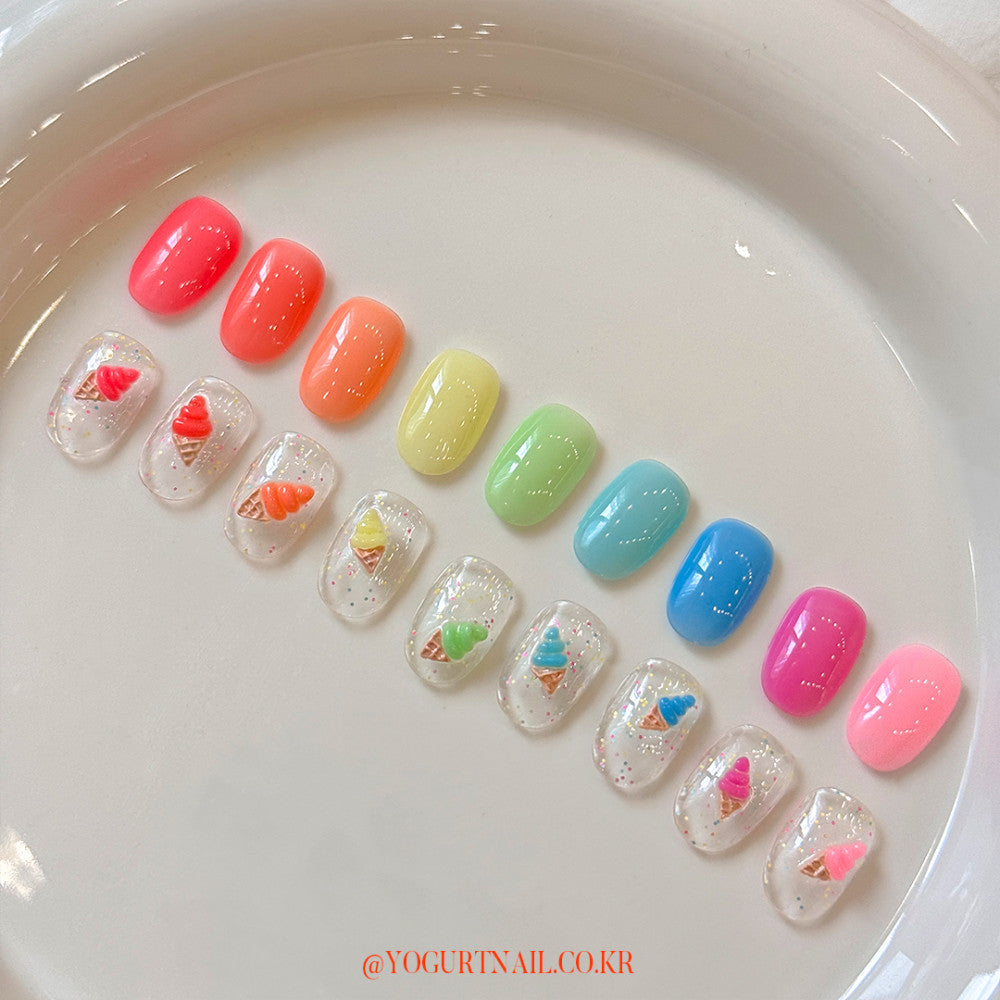 Yogurt Nail Korea Neon Pudding Syrup Gel Collection - Full 10pc Collection/Individual Bottles