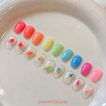 Yogurt Nail Korea Neon Pudding Syrup Gel Collection - Full 10pc Collection/Individual Bottles
