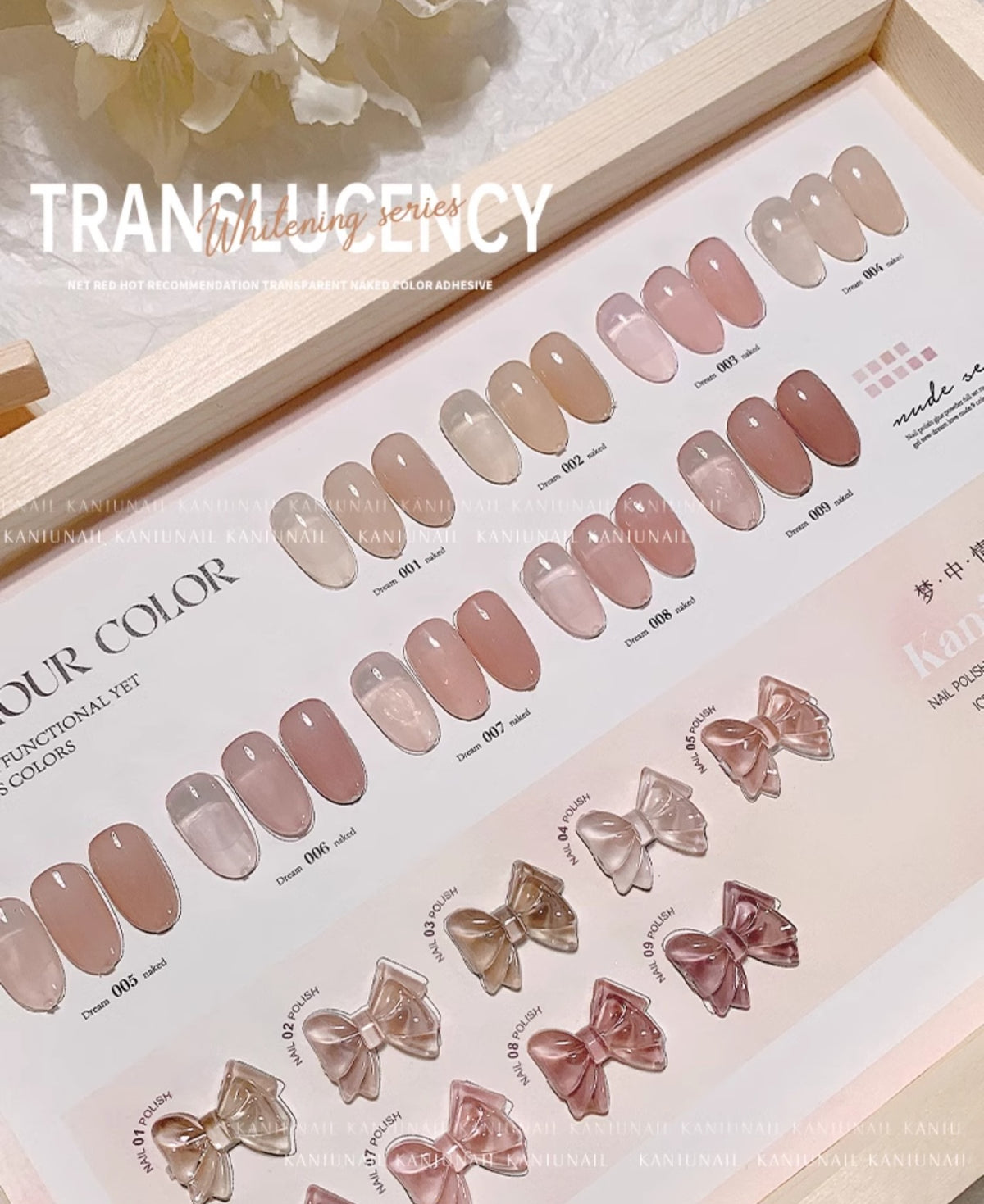 Kaniu Translucent Nude Collection - Full 9pc Set/Individual Colours
