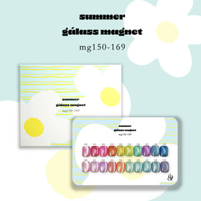 énoi summer gálass (Glass) Magnet Gel Collection - full 20pc set/individual pots (mg150-169)