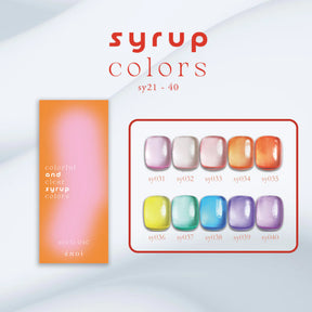 énoi SS Syrup Gel Collection - full 20pc set/10pc sets/individual pots (sy021-040)