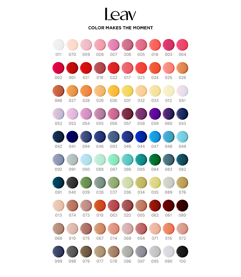 [PRE-ORDER ONLY] Leav Colour Collection 100pc + Chart Board