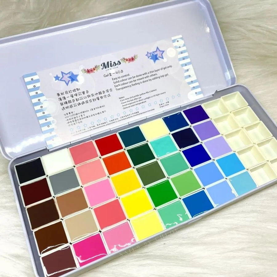 MPA Gel Palette 40 coloursNail Color Collection Australia Nail Color Variety Pack Colour
