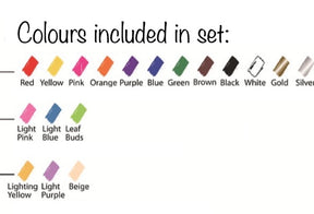Acrylic markers 18pc - Colour set #1