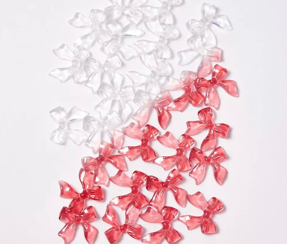 UV react ribbon charms - 4 colours