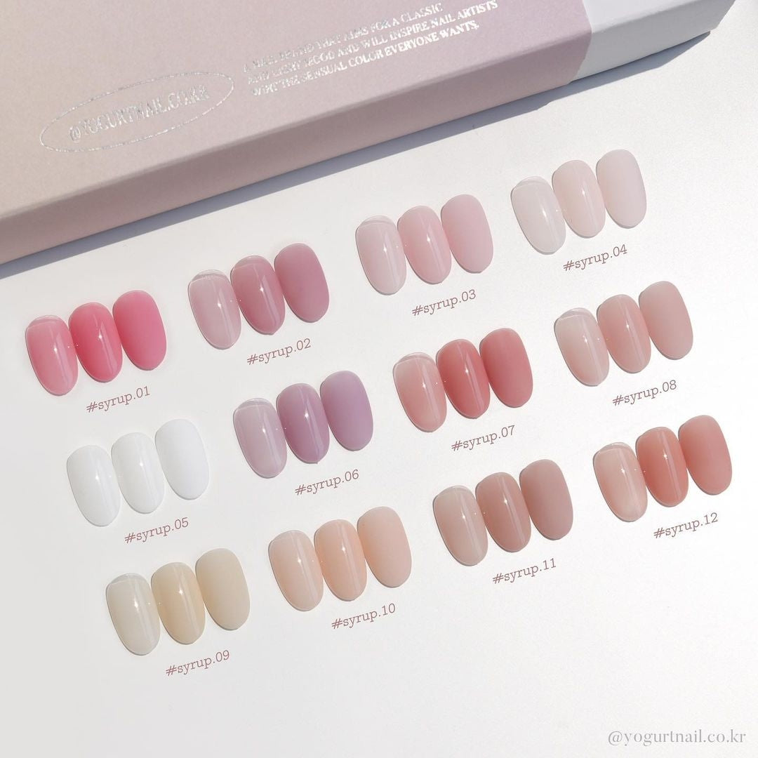 [EN STOCK] YOGURT NAIL KOREA Blossom Ending Collection - Juego completo de 12 piezas/Botellas individuales