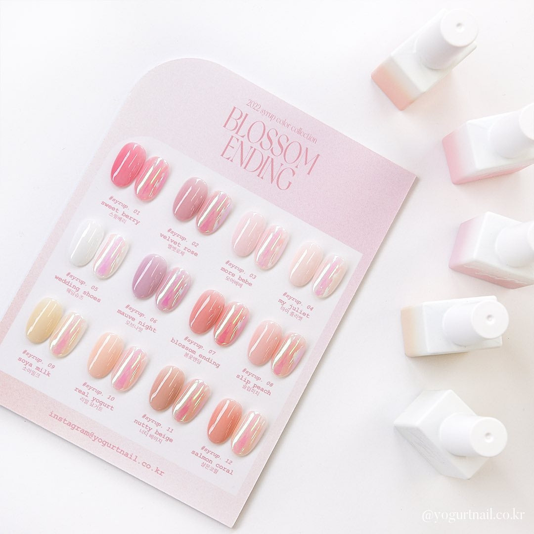 Yogurt Nail Korea Blossom Ending Collection - Full 12pc Set/Individual Bottles