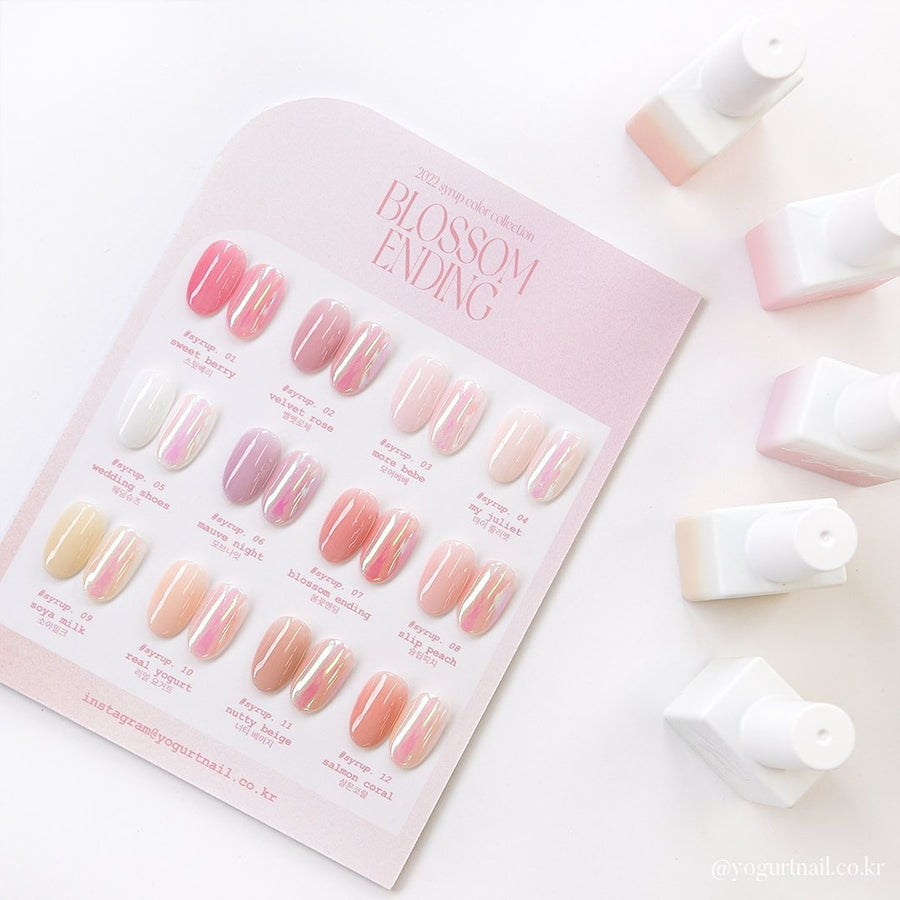 YOGURT NAIL KOREA Blossom Ending Collection Full 12pc Set/Individual BottlesKorean Nail