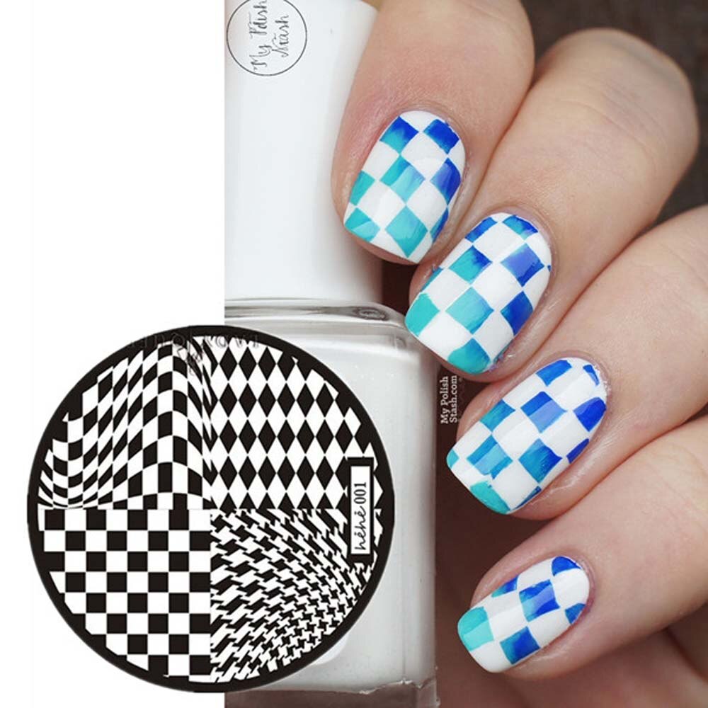 Stamping plate - 4 checker patterns in one
