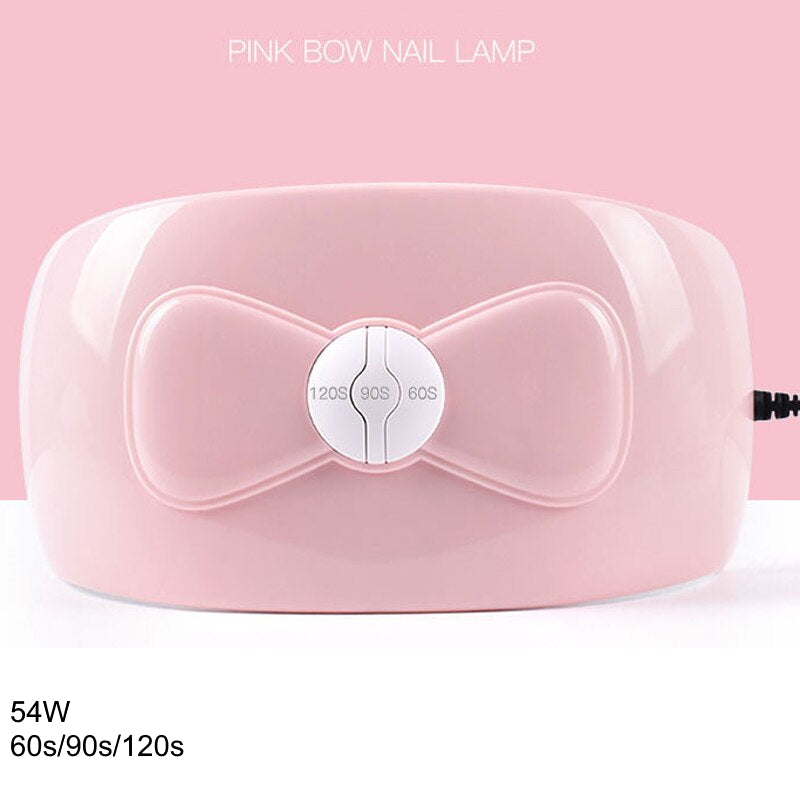 Pink bow UV/LED lamp