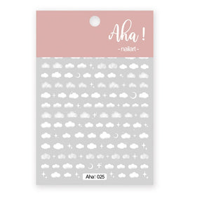 Cloud, moon and star stickers